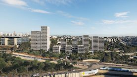 המעונות בקמפוס בגבעת רם, צילום: שוורץ-בסנוסוף אדריכלים